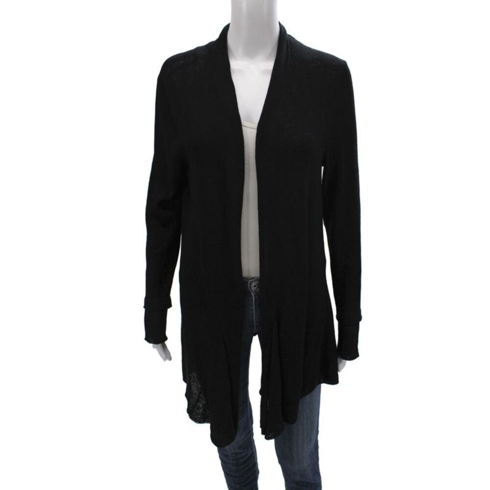 Ball Of Cotton Womens Cardigan Black V-Neck Long Sleeve Size M